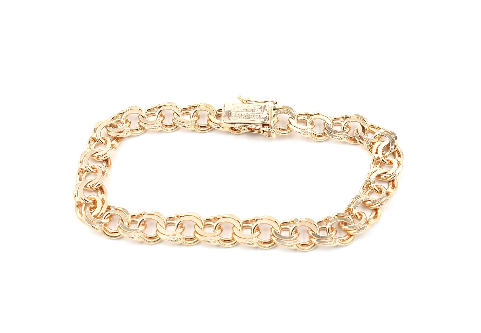Bismarck armband i 18k guld. vikt: 24,7g