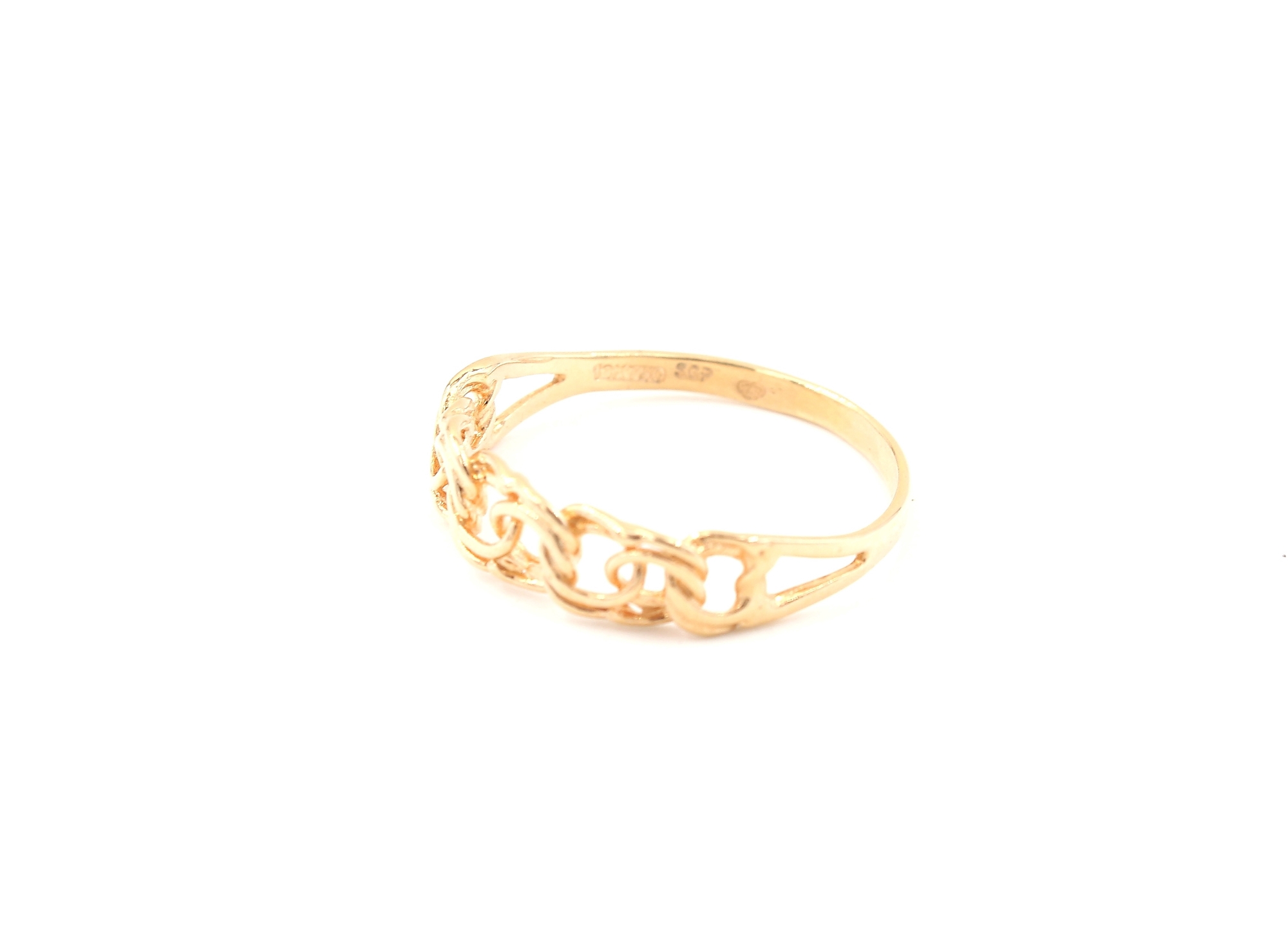 Bismarck ring i 18k guld. vikt: 1,46g