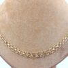 X-länk halsband med stavar i 18k guld. vikt:15 g