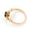Diamantring i 18k guld med små diamanter på ca 0.04 ct.Vikt 3.71 g