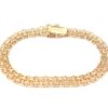 X-länk armband med stavar i 18k guld. vikt: 11,7g
