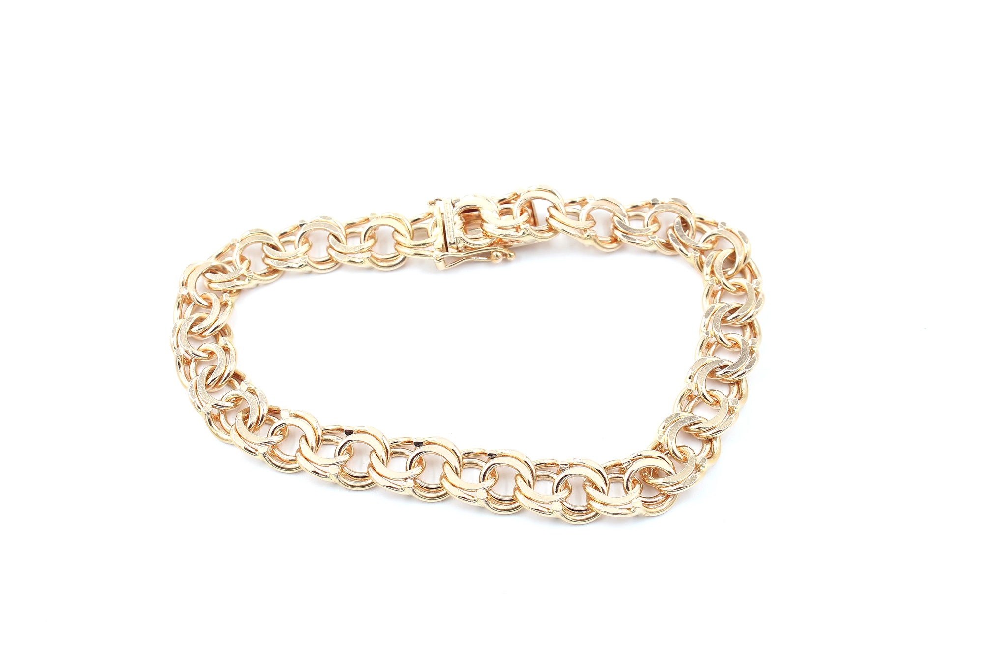 Bismarck armband i 18k guld. vikt: 24,7g