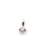 Hänge i 18k vitguld med en diamant på ca 0.05 ct.Vikt 0.34g