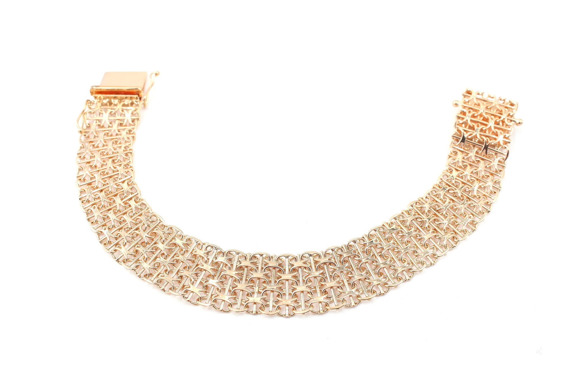 X-länk armband med stavar i 18k guld 3 x. vikt: 20,8g
