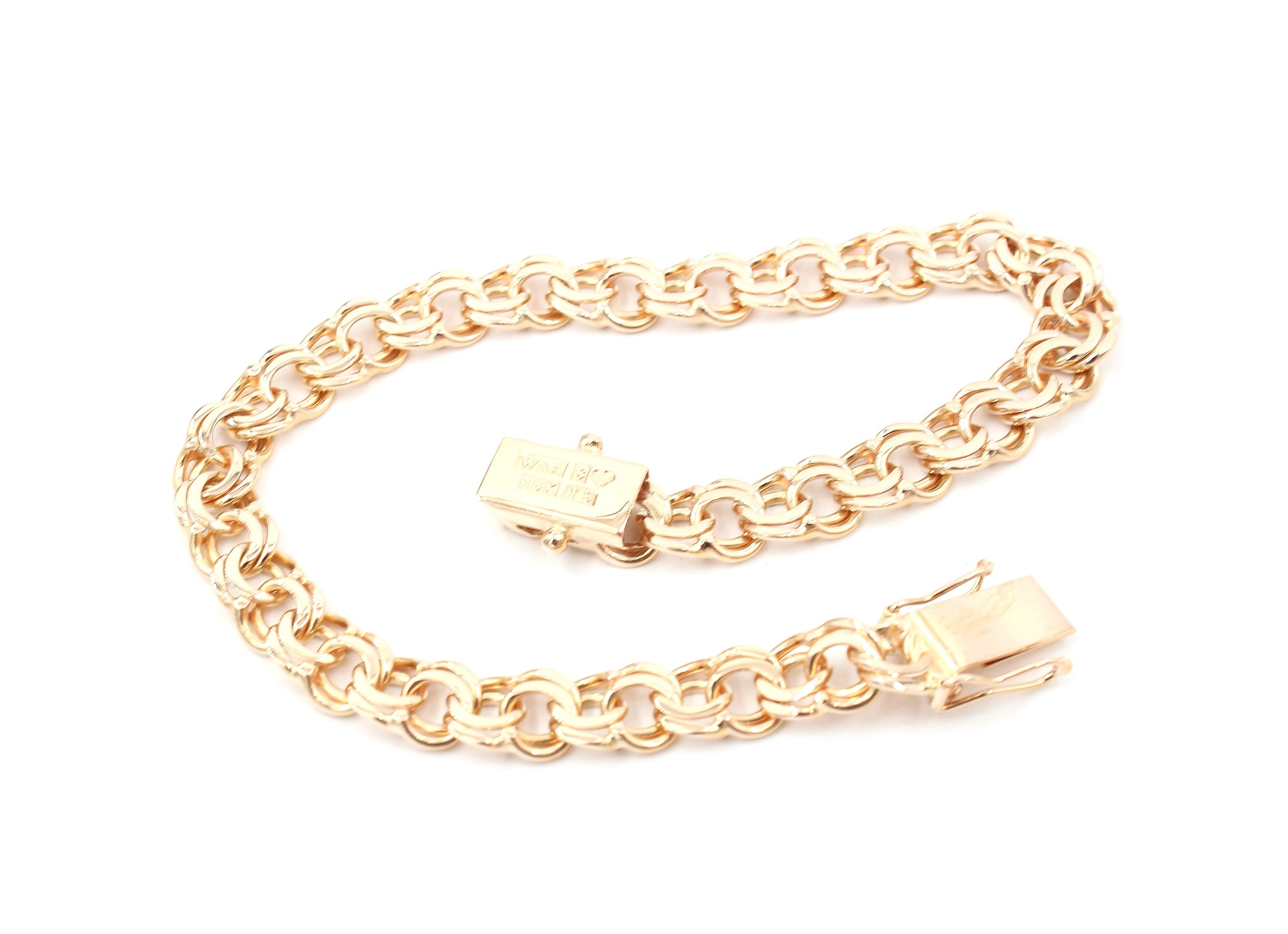 Bismarck armband i 18k guld .Vikt 15,3 g