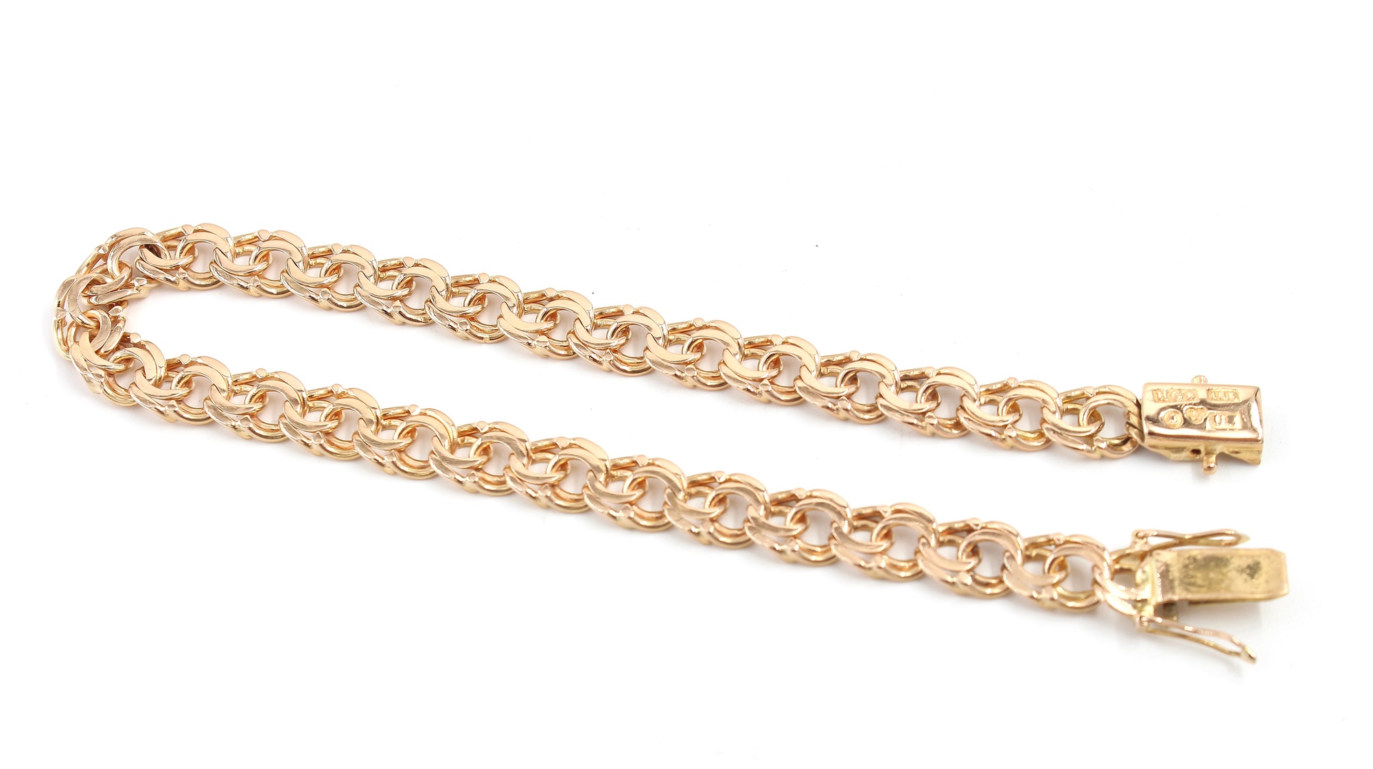 Bismarck armband i 18k guld. vikt: 13,7g