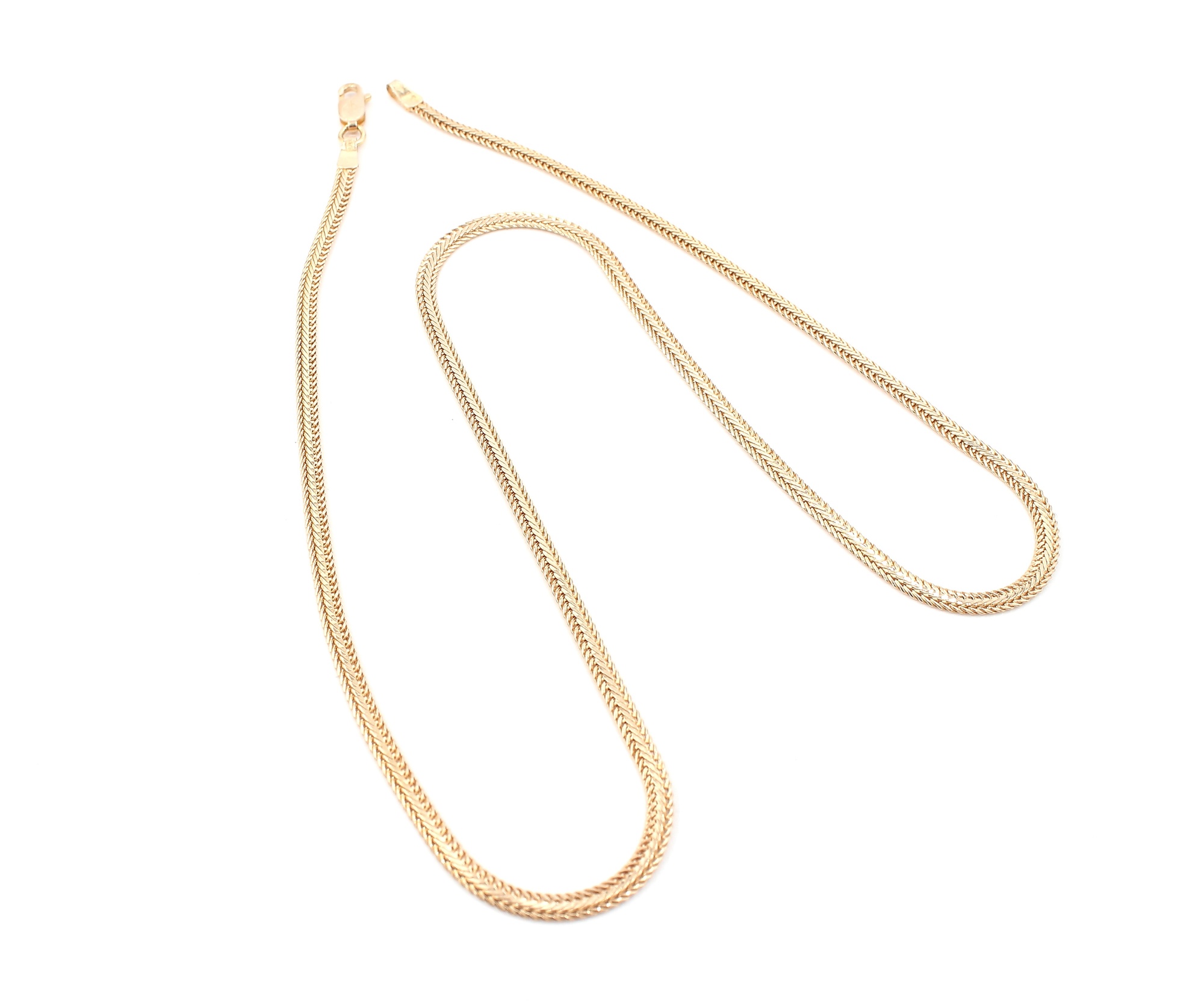 Fiskben halsband i 18k guld. vikt: 8,5 g