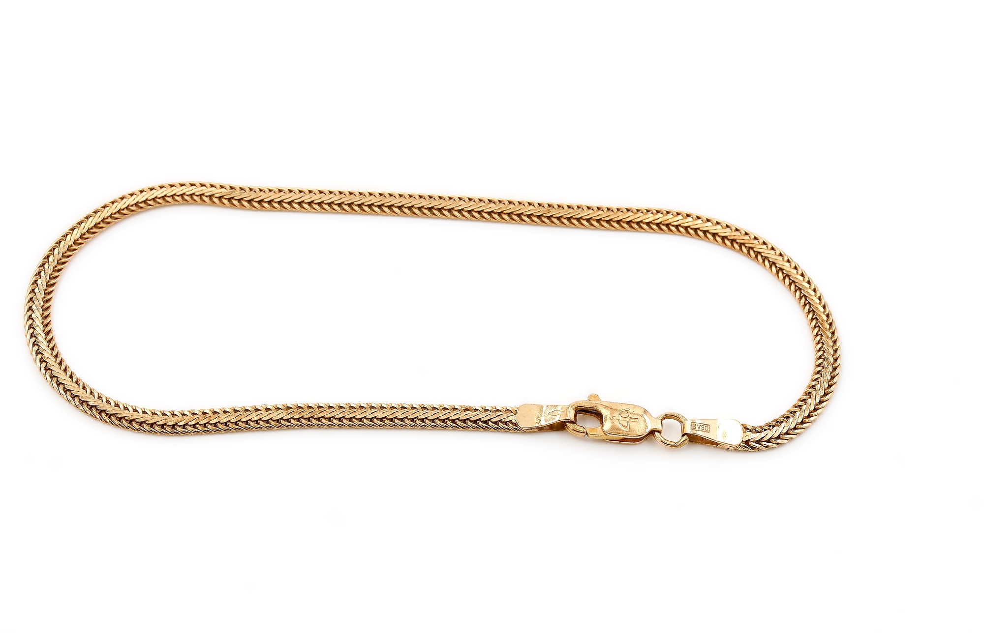 Armband fiskben i 18k guld.Vikt 3.80g