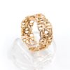 Ring x-länk med stavar i 18k guld.Vikt 4.35g