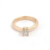 Diamantring i 18k guld 0,51 ct totalt. vikt: 4,26g