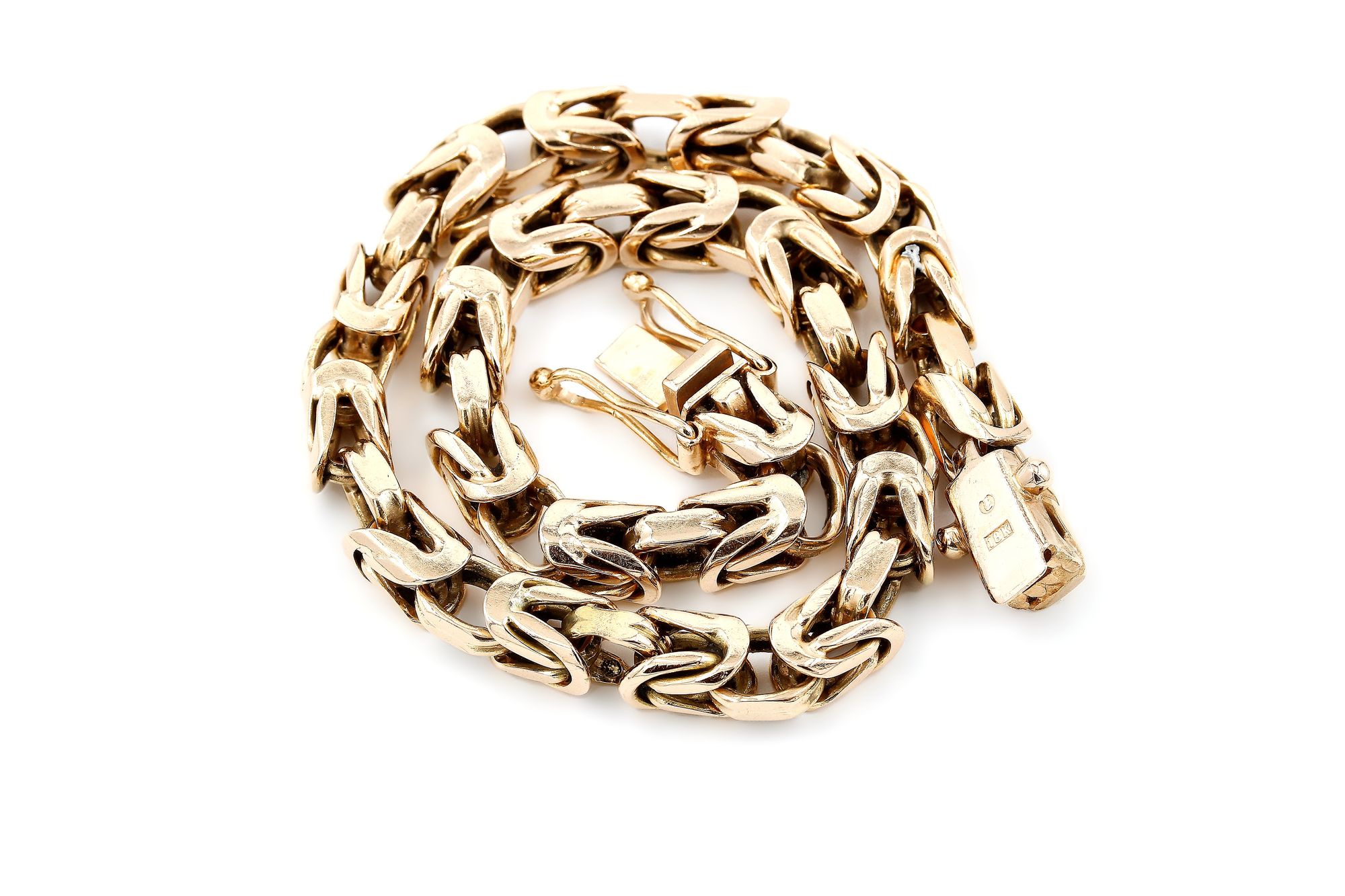 Armband kejsarlänk i 18k guld-Massiv.Vikt 43.59 g