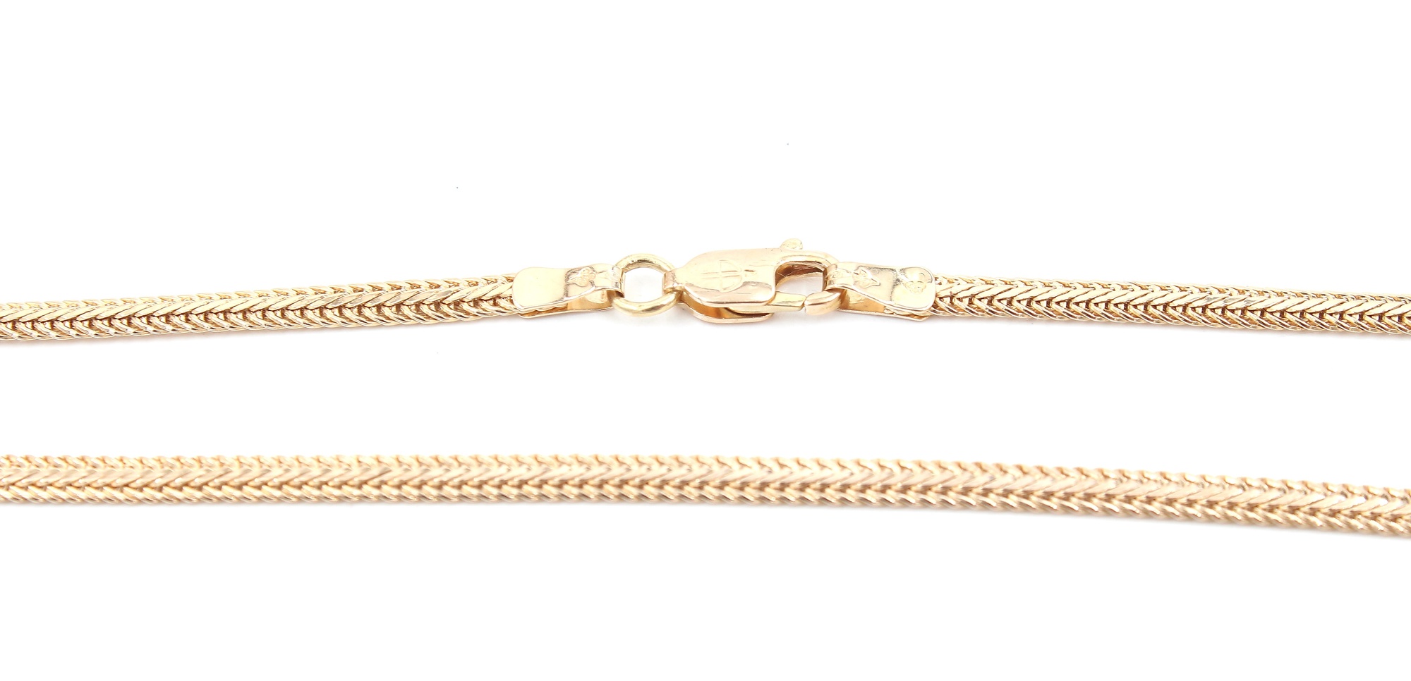 Fiskben halsband i 18k guld. vikt: 8,5 g