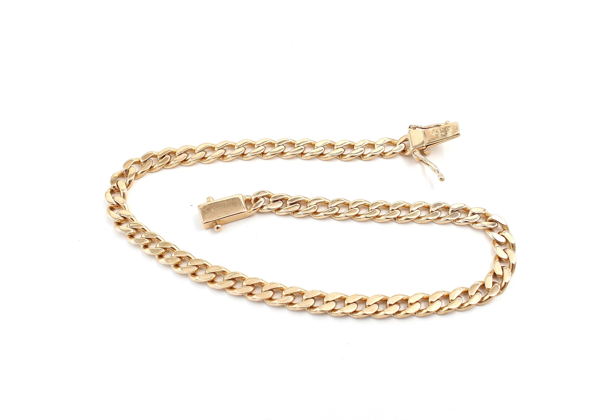 Pansar armband i 18k guld- massiv.Vikt 15,3 g