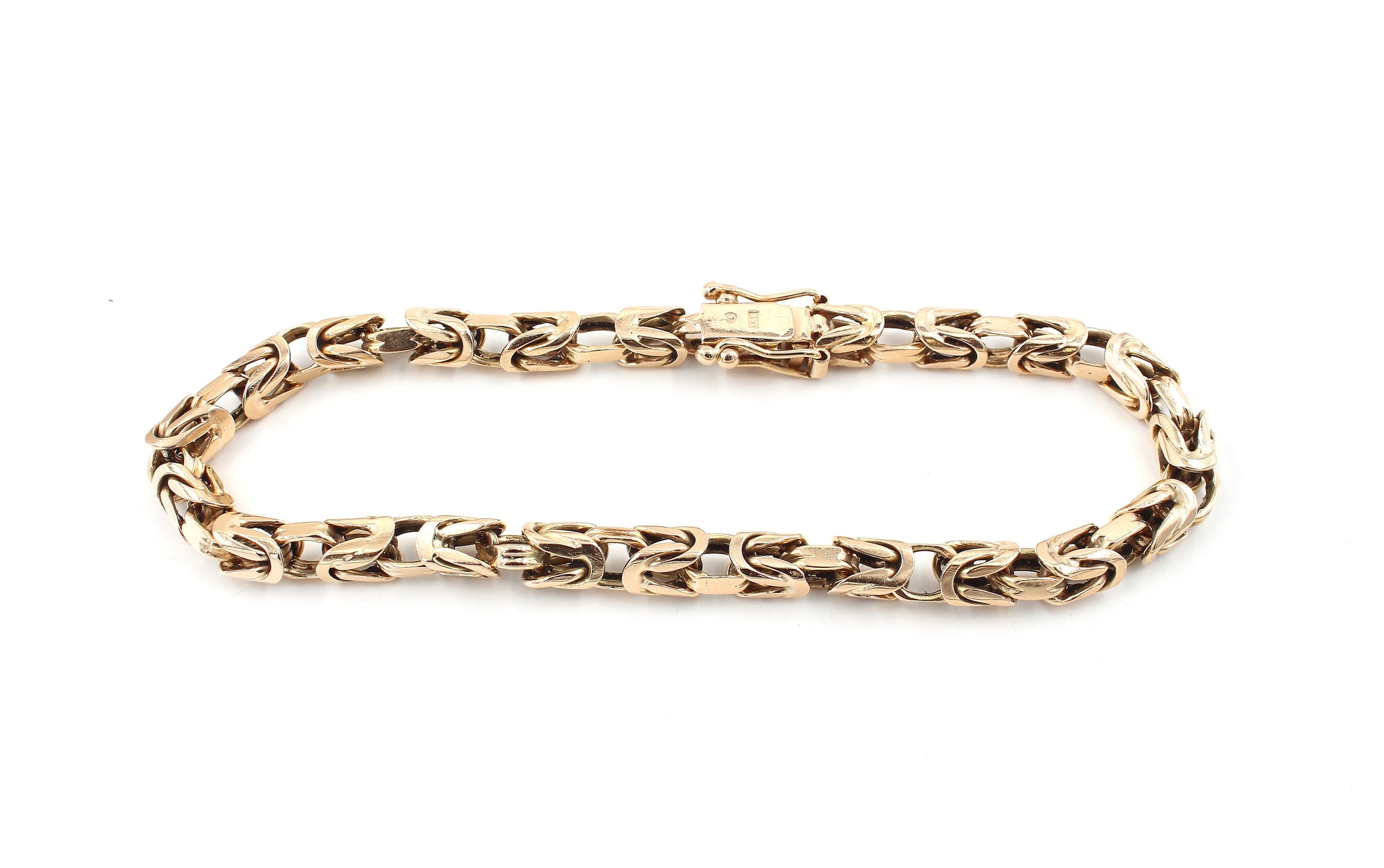 Armband kejsarlänk i 18k guld-Massiv.Vikt 43.59 g