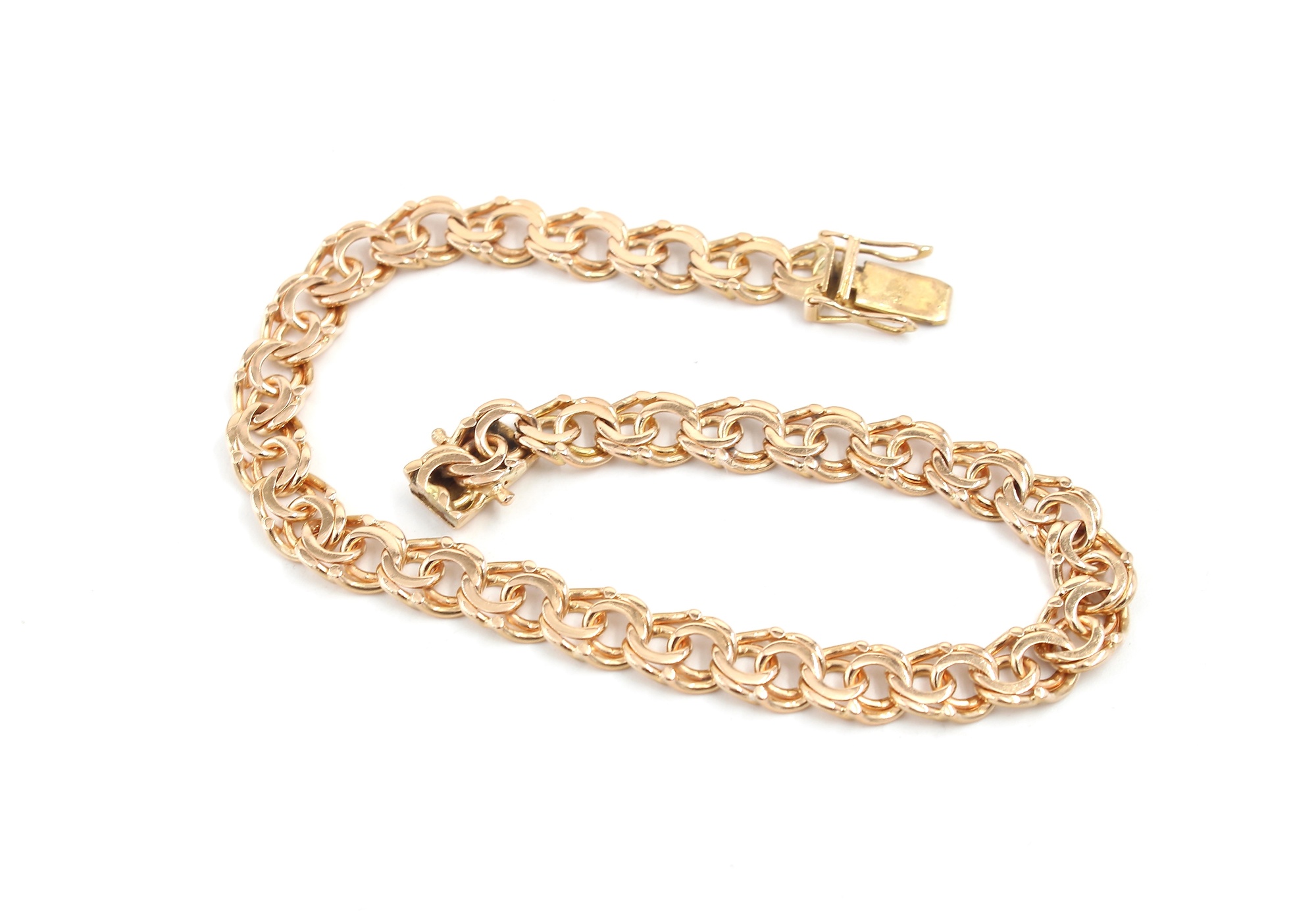 Bismarck armband i 18k guld. vikt: 13,7g