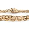 X-länk halsband med stavar i 18k guld.Vikt 20.60 g