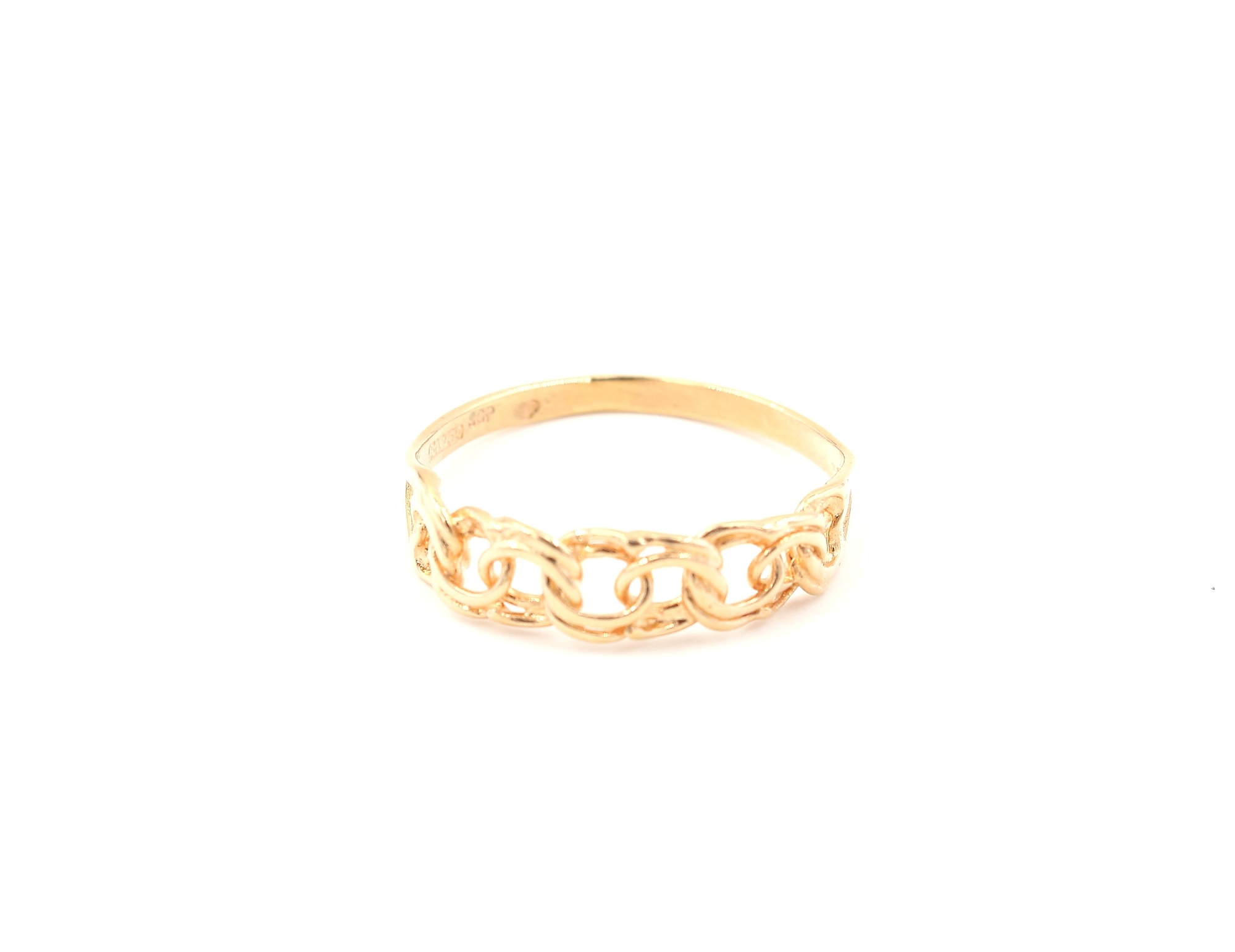 Bismarck ring i 18k guld. vikt: 1,46g