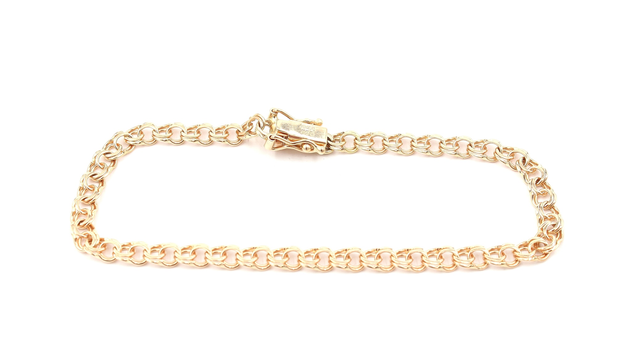 Bismarck armband i 18k guld. vikt: 4,5g