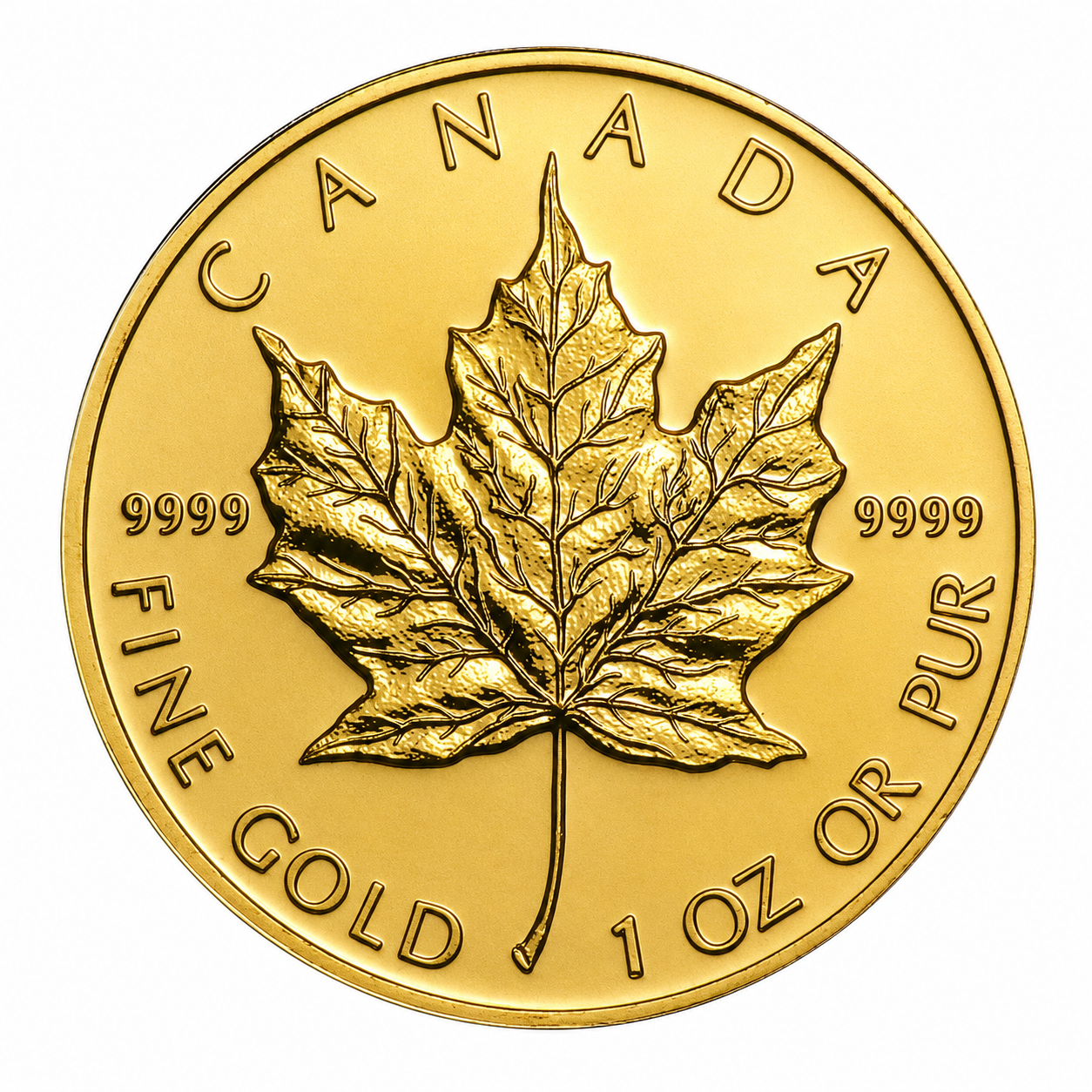 1 oz Canadian Maple Leaf guldmynt 999,9 rent guld