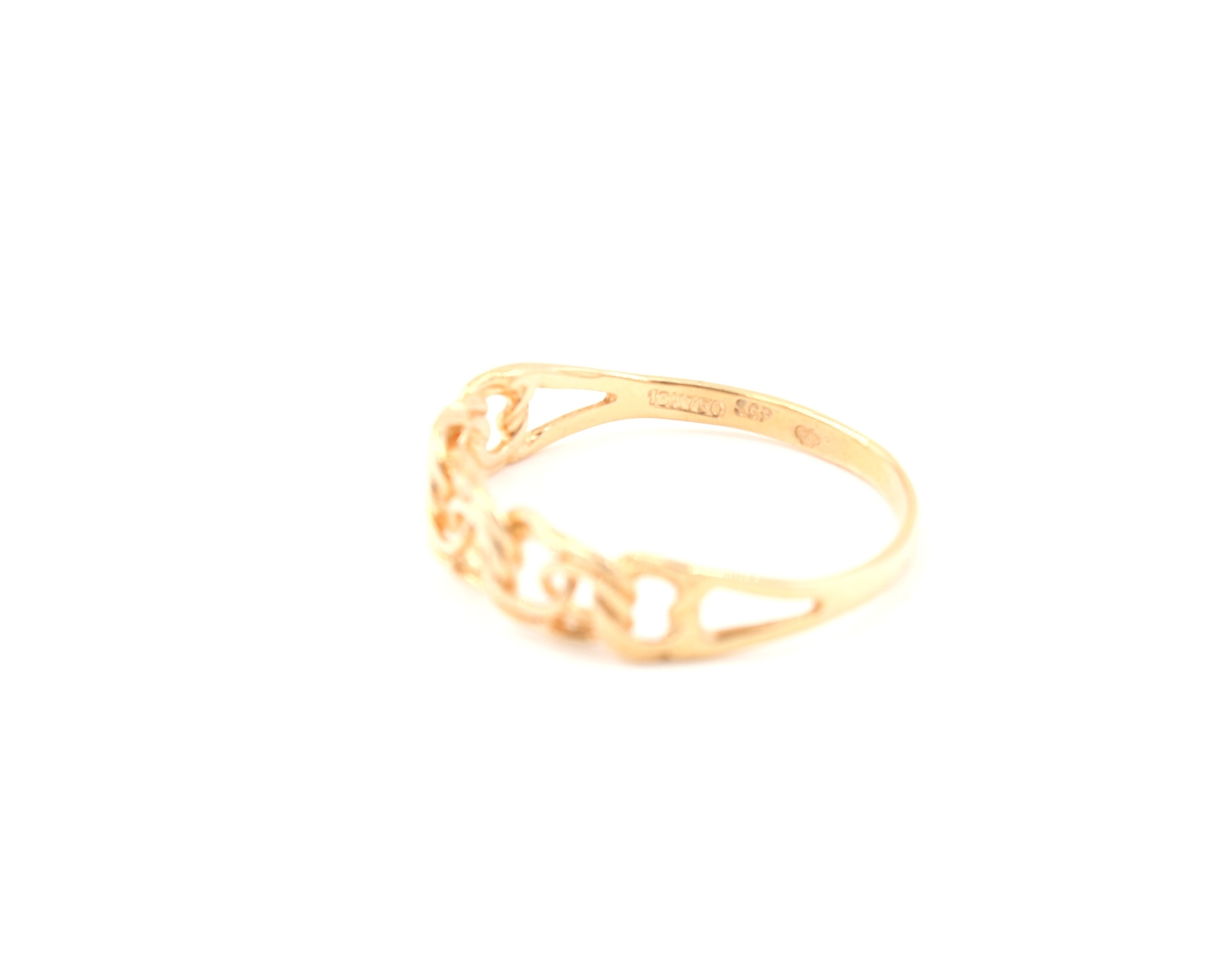 Bismarck ring i 18k guld. vikt: 1,46g
