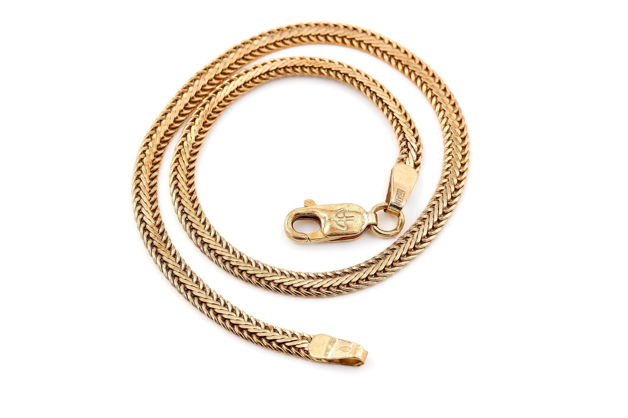 Armband fiskben i 18k guld.Vikt 3.80g