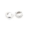 Diamant örhängen i 18k vitguld. vikt: 5,85 g