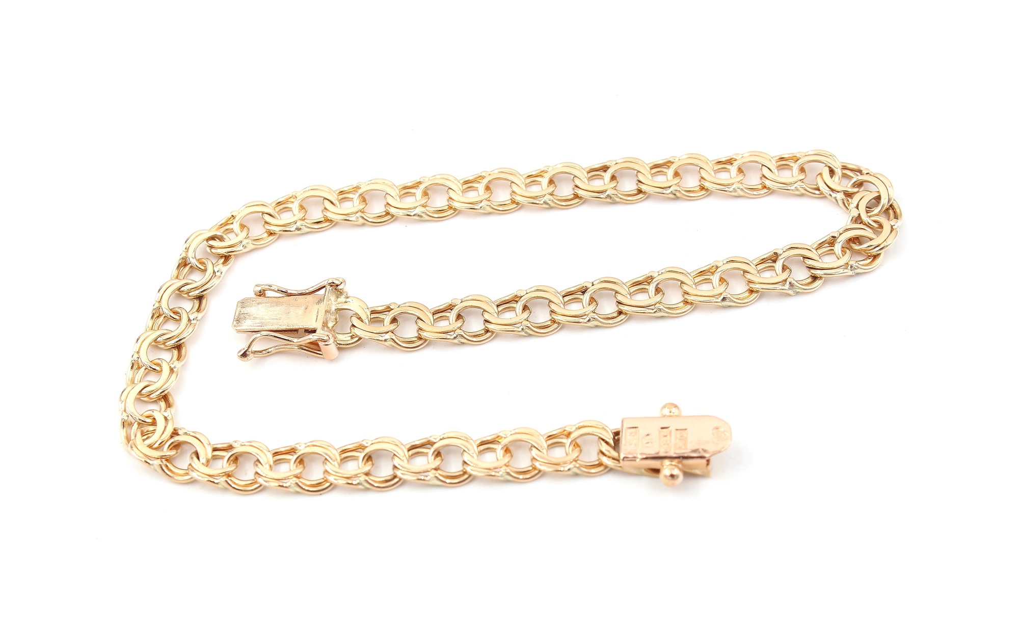 Bismarck armband i 18k guld .Vikt 7,5 g