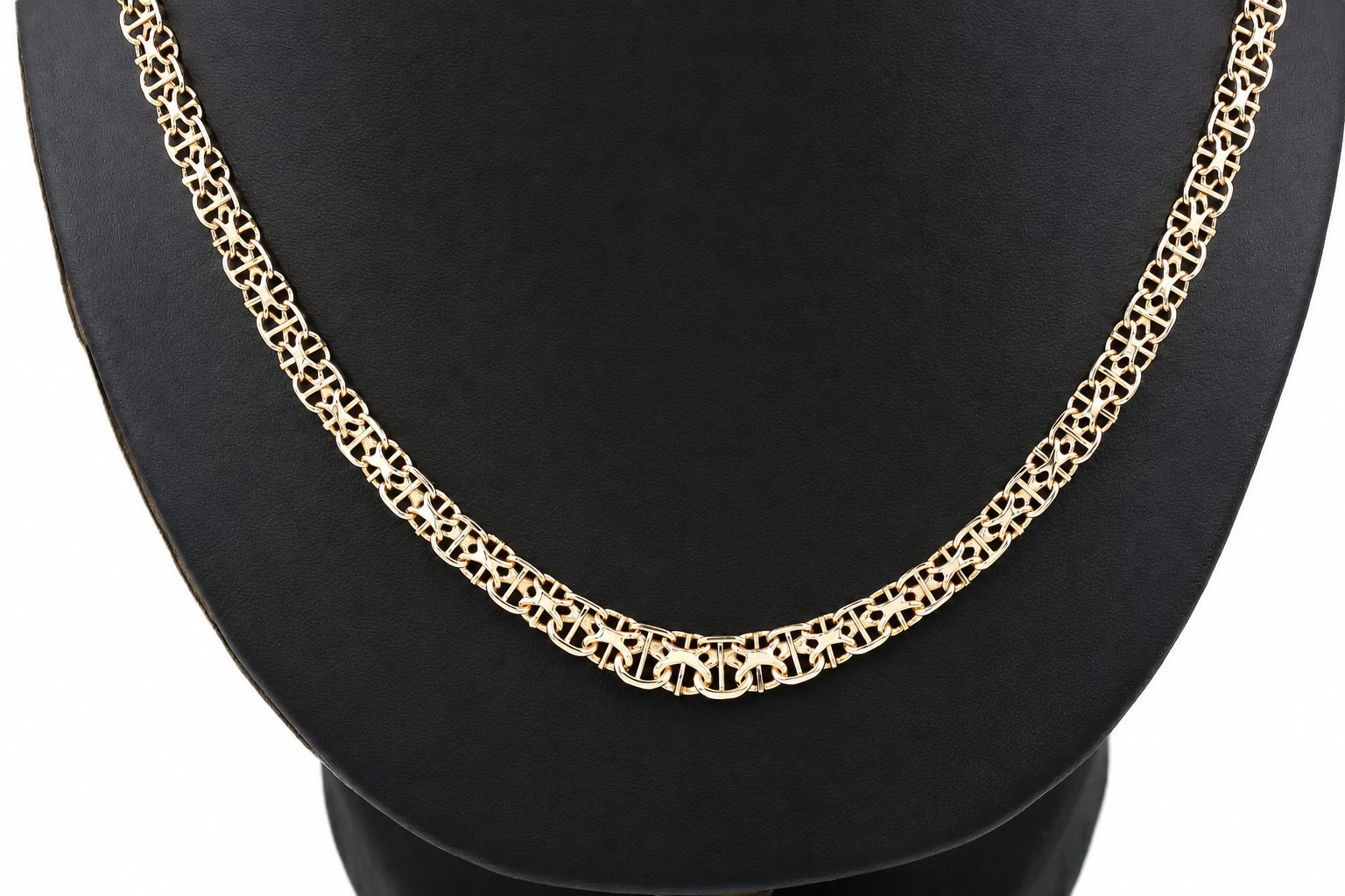 X-länk halsband med stavar i 18k guld.Vikt 16.9 g