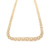 X-länk halsband med stavar i 18k guld. vikt:15 g