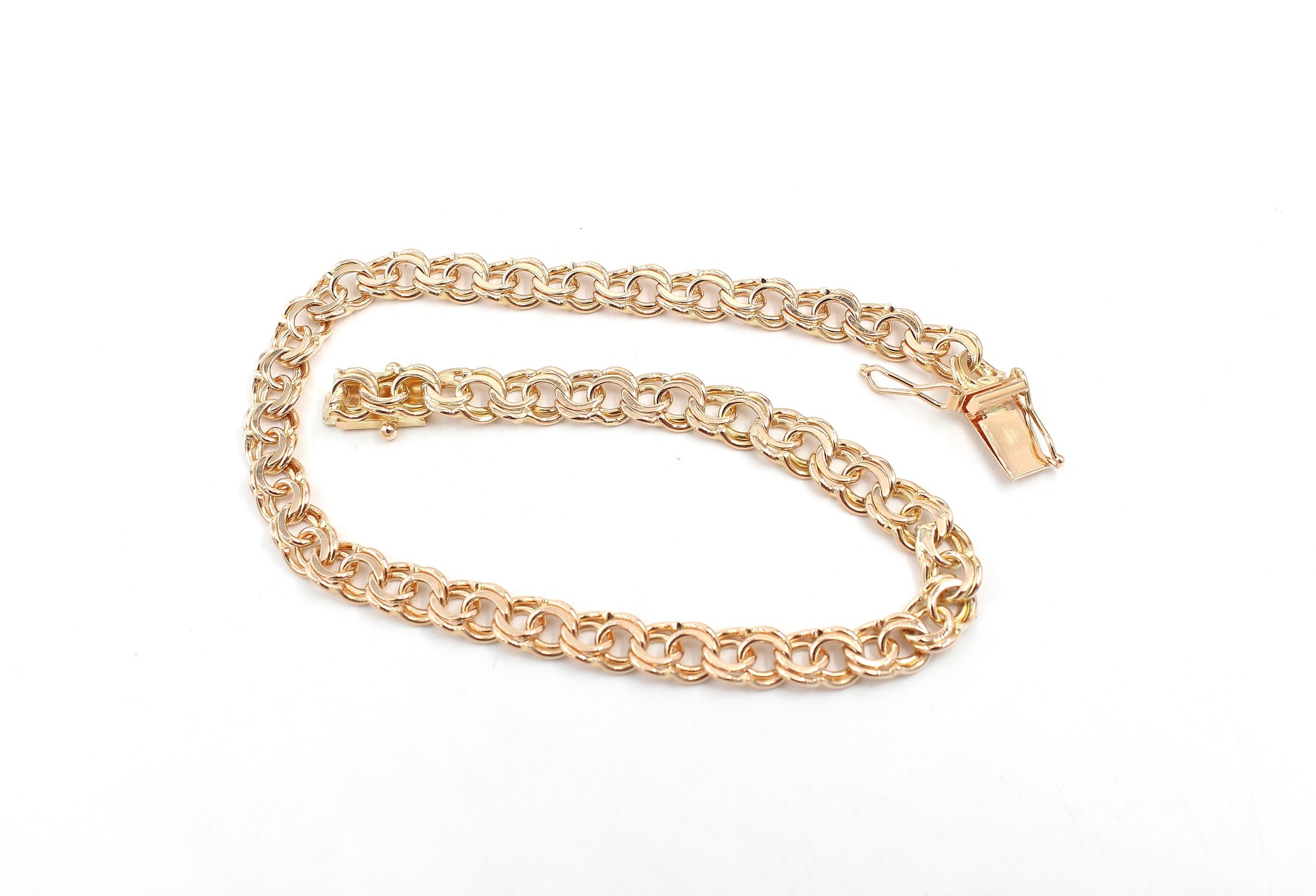 Bismarck fotlänk/ armband i 18k guld. vikt: 16,1g