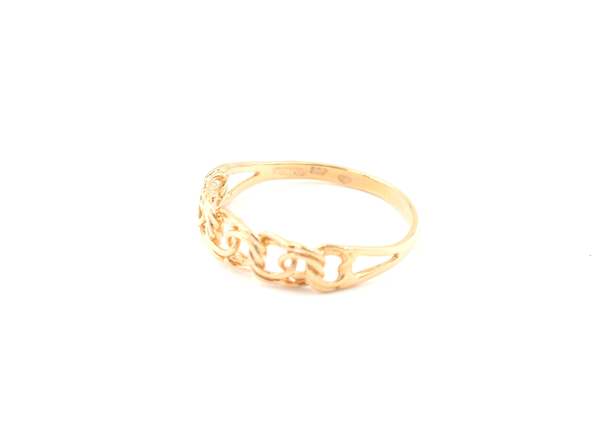 Bismarck ring i 18k guld. vikt: 1,46g
