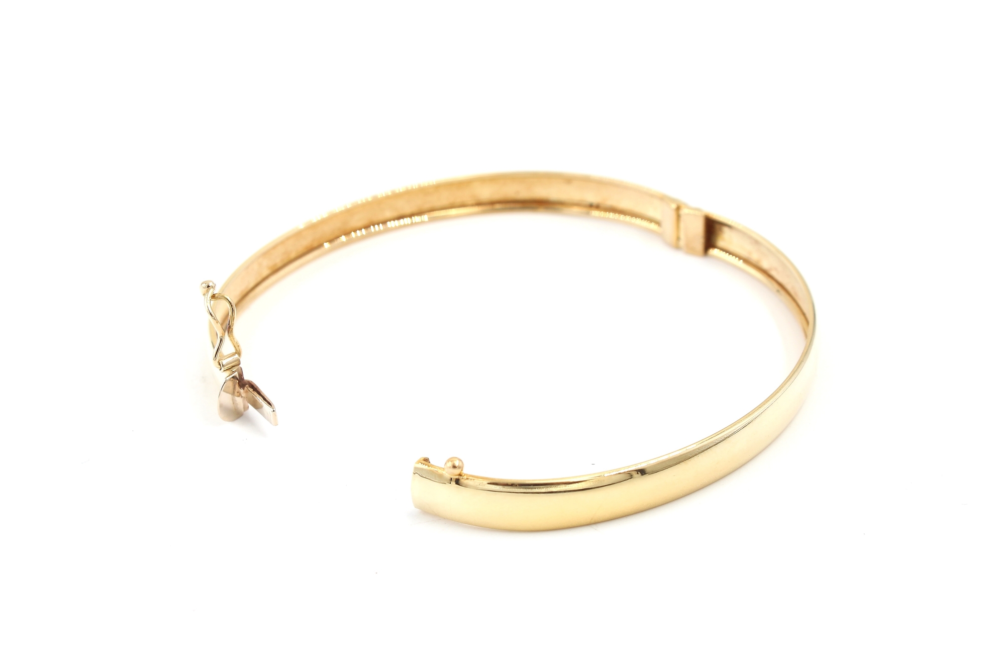 Stelt armband i 18k guld. vikt:9,4g