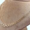 X-länk halsband med stavar i 18k guld. vikt: 14,2g