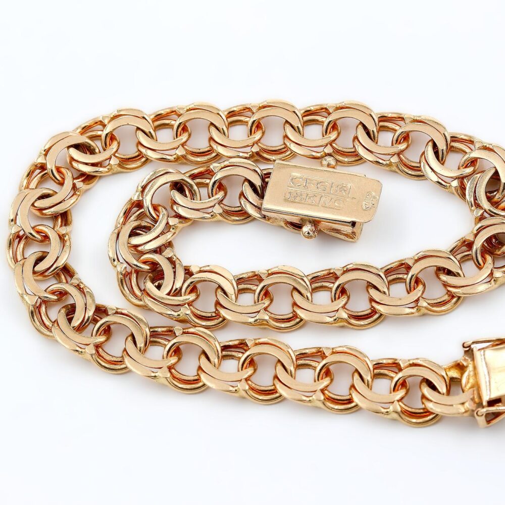 Armband bismarck i 18k guld.Vikt 15.03g