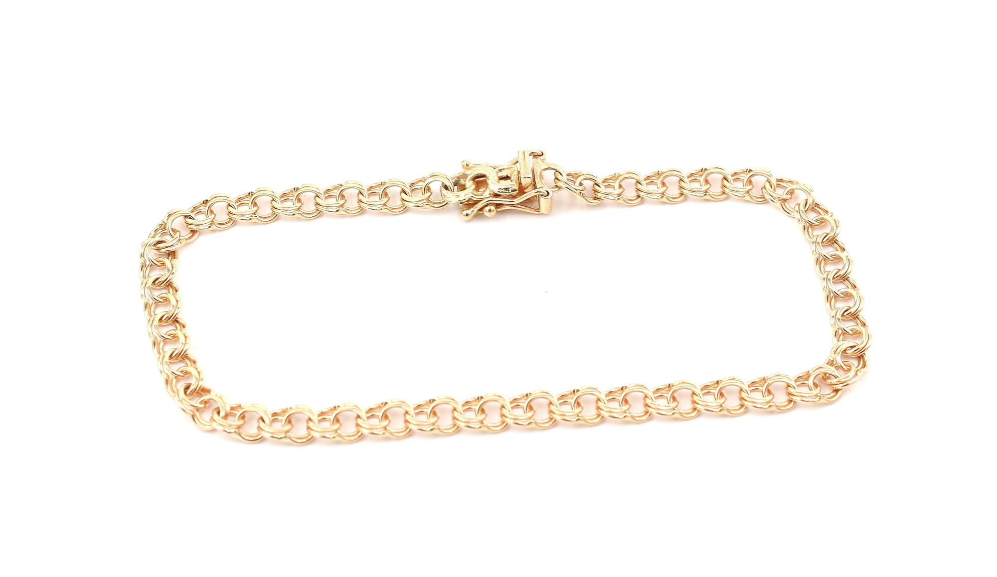 Bismarck armband i 18k guld. vikt: 4,5g