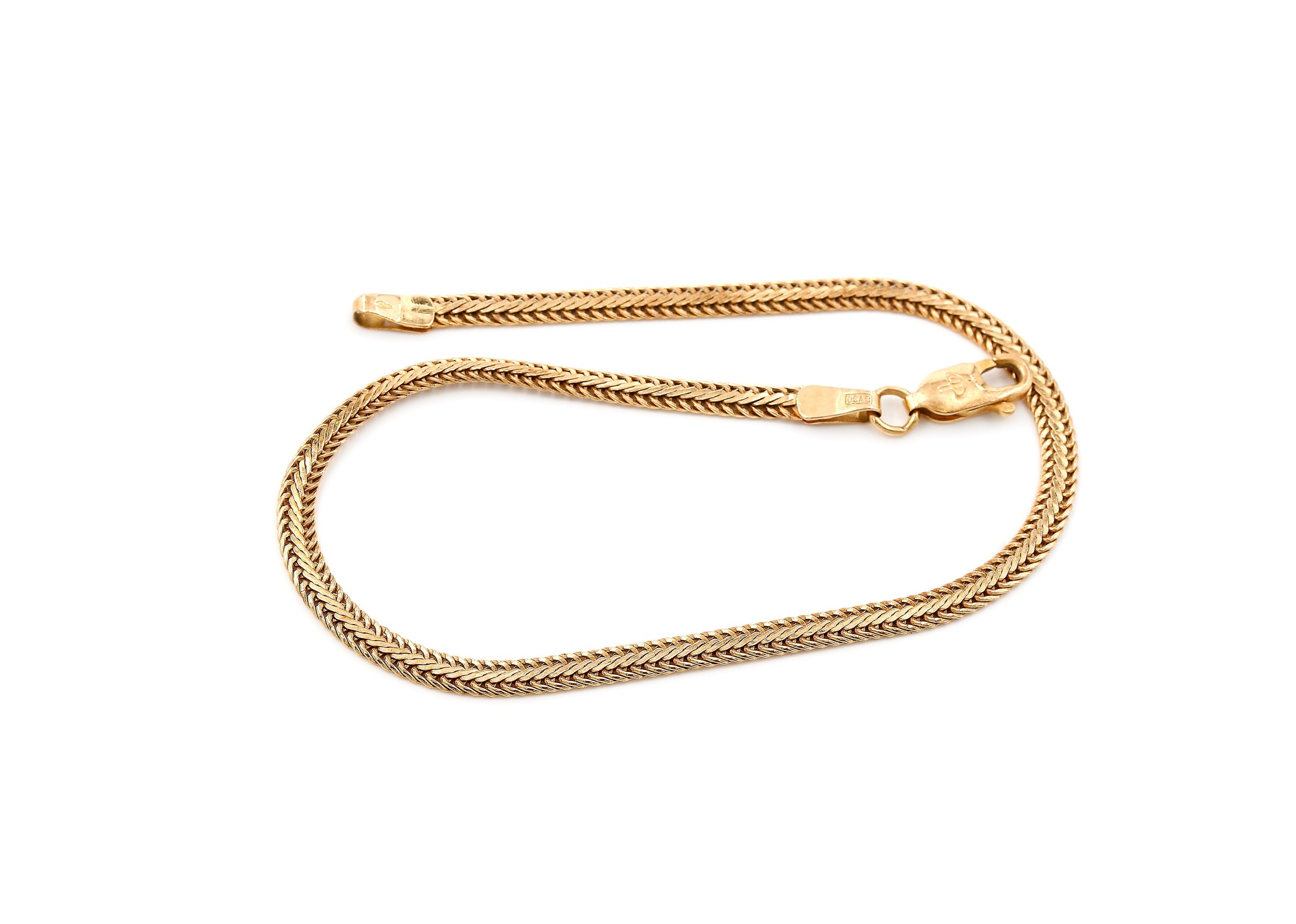 Armband fiskben i 18k guld.Vikt 3.80g