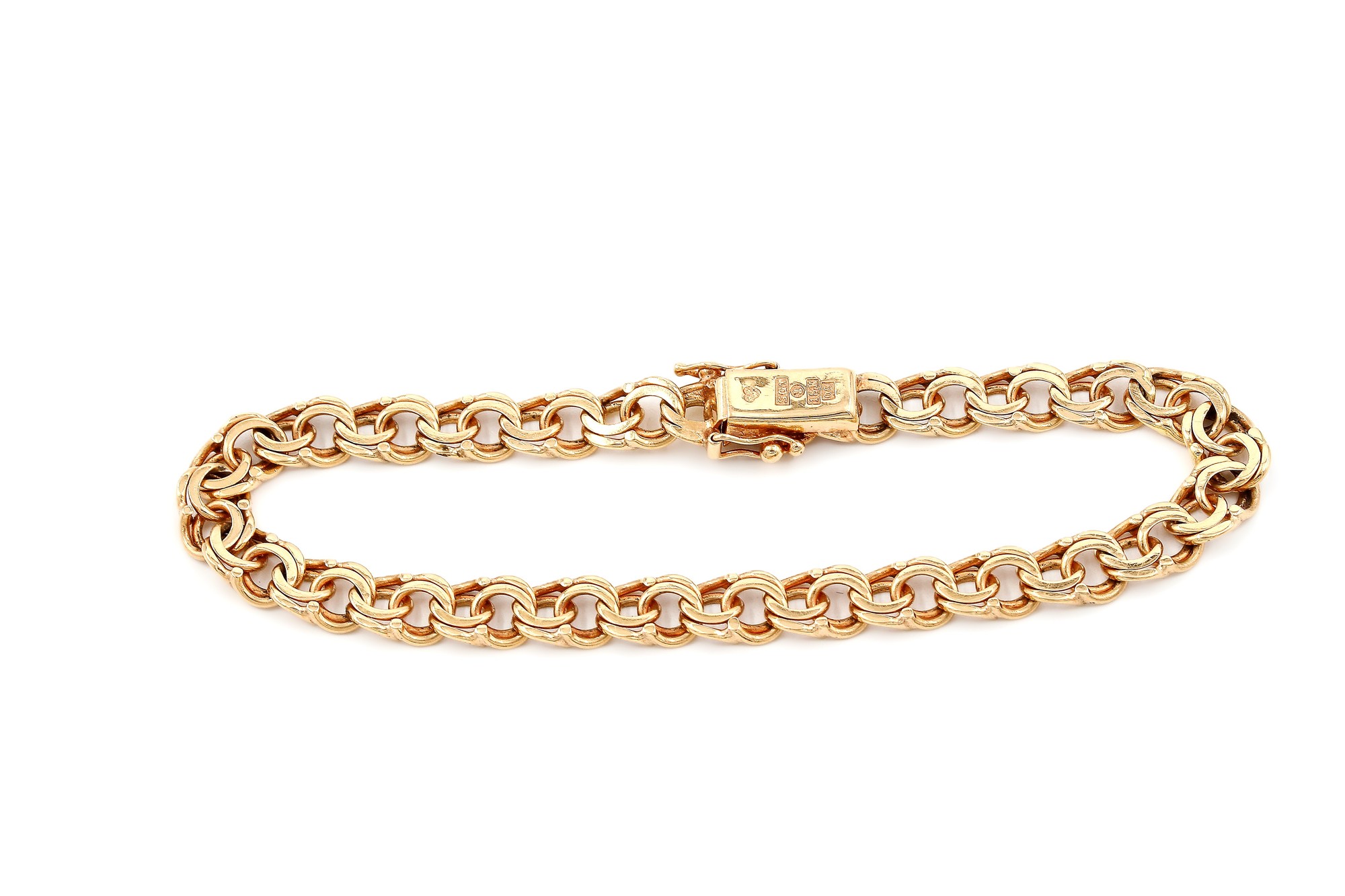 Armband bismarck i 18k guld.Vikt 12.55g
