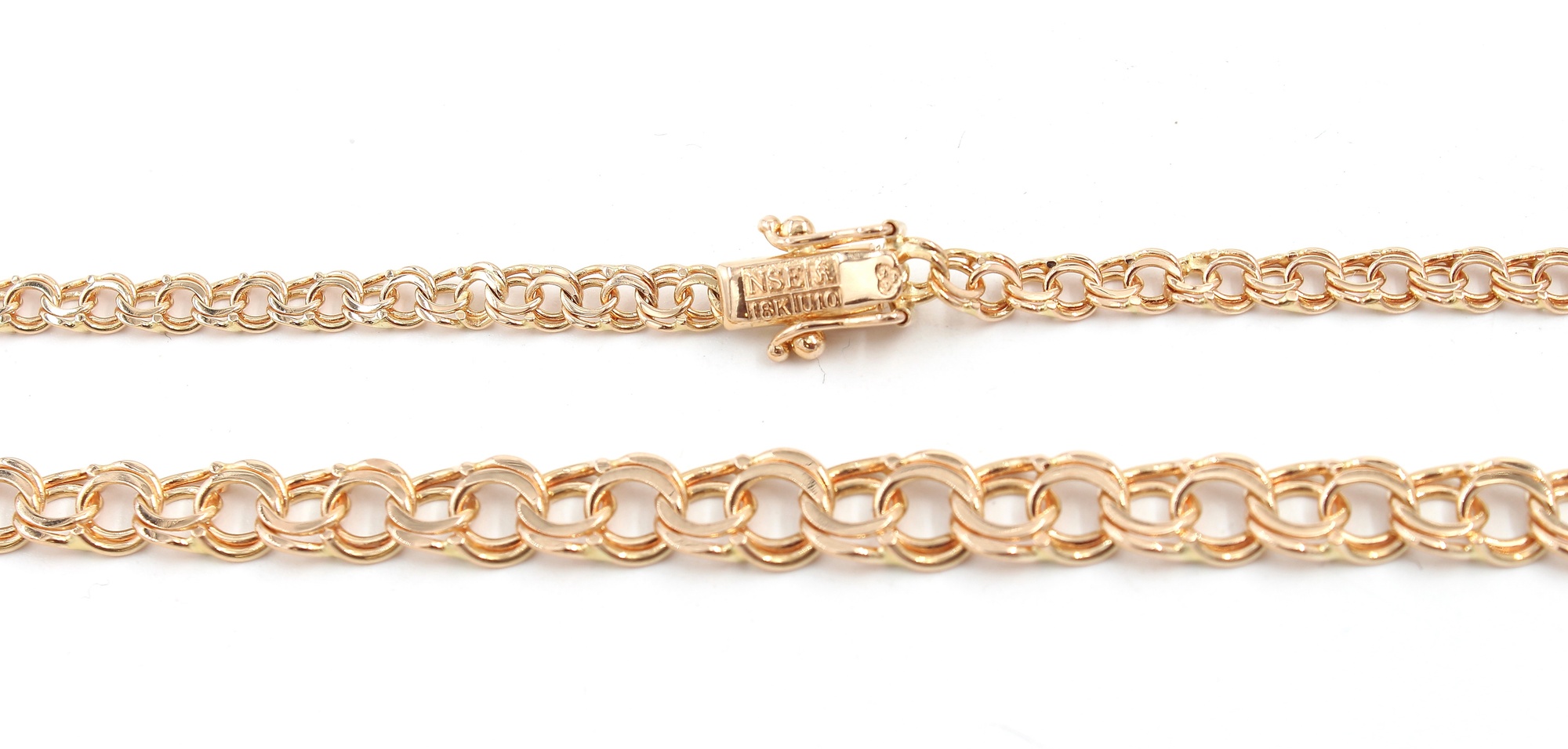 Bismarck halsband i 18k guld. vikt: 14,6g