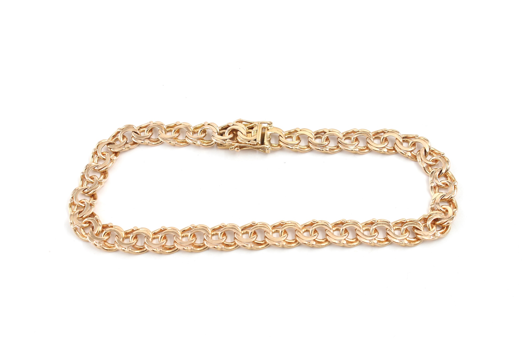 Bismarck armband i 18k guld. vikt: 13,7g