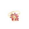Ring i 18k guld med rubiner och diamanter. vikt: 3,28g