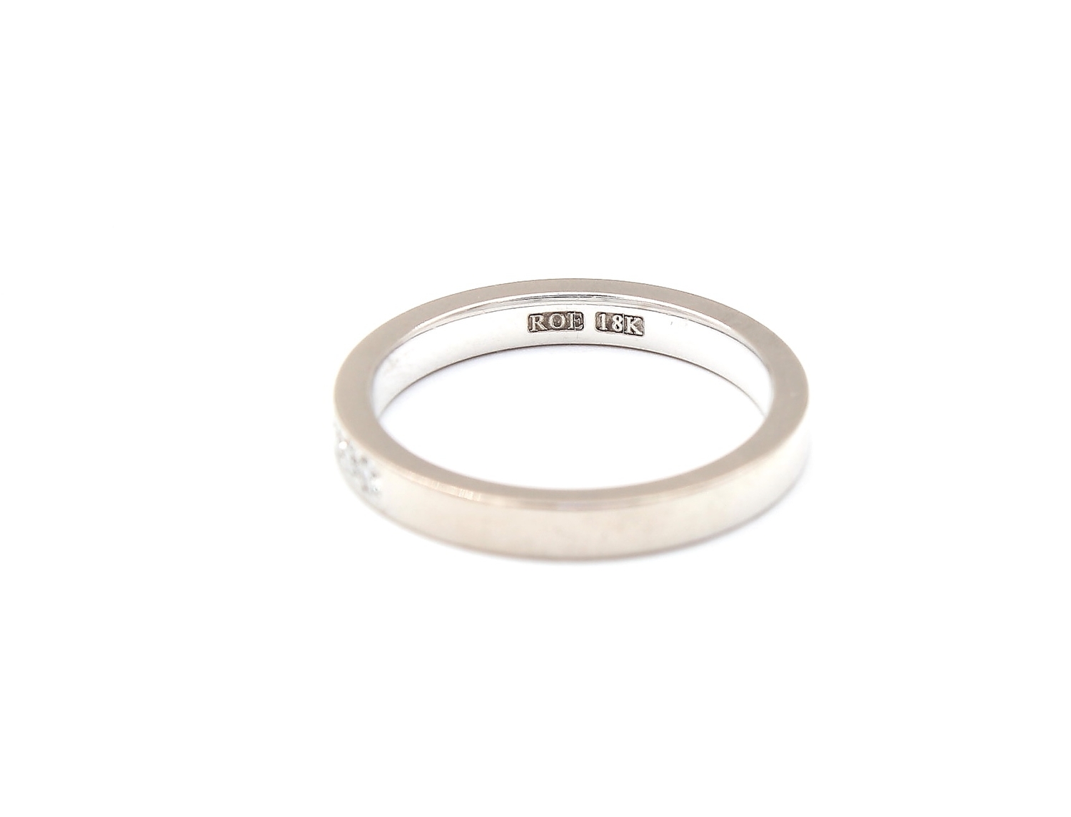 Diamantring i 18k vitguld- 0,22ct