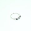 Diamantring i 18k vitguld med safirer -0,03ct diamanter