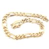Figaro armband i 18k guld ihålig. vikt: 12,7g