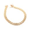 X-länk armband med stavar i 18k guld .vikt: 10,2g