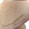 X-länk halsband med stavar i 18k guld. vikt: 15,1g