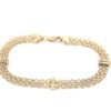 X-länk armband i 18k guld. vikt: 7,1g