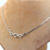 Diamant halsband i 18k vitguld. vikt: 6,25g
