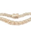 X-länk halsband med stavar i 18k guld. vikt: 15,8g