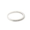 Allians ring med zirkon stenar i 18k vitguld. vikt: 0,9g