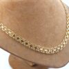 X-länk halsband med stavar i 18k guld. vikt: 29,95g
